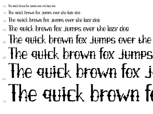 AXR Airpena font waterfall